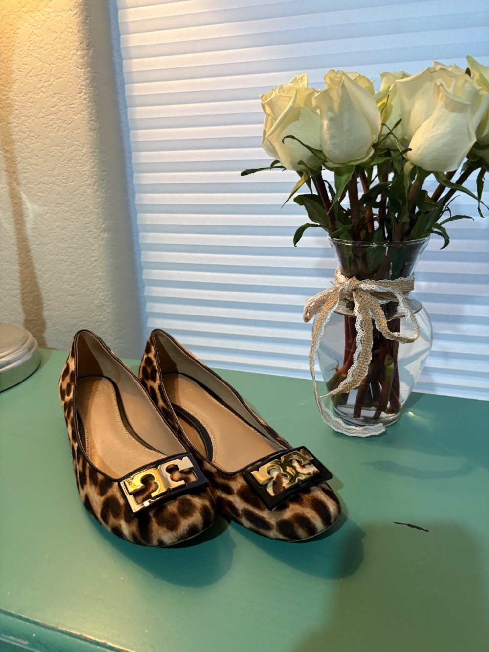 Tory Burch Gigi Calf Hair Pumps.